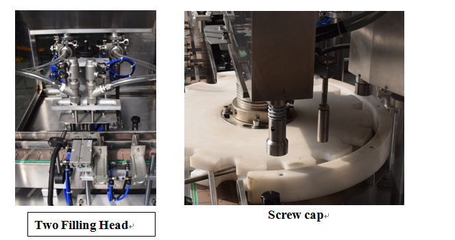 KPGX-1 síróp flösku fljótandi fylling og lokun vél fyrir lyf