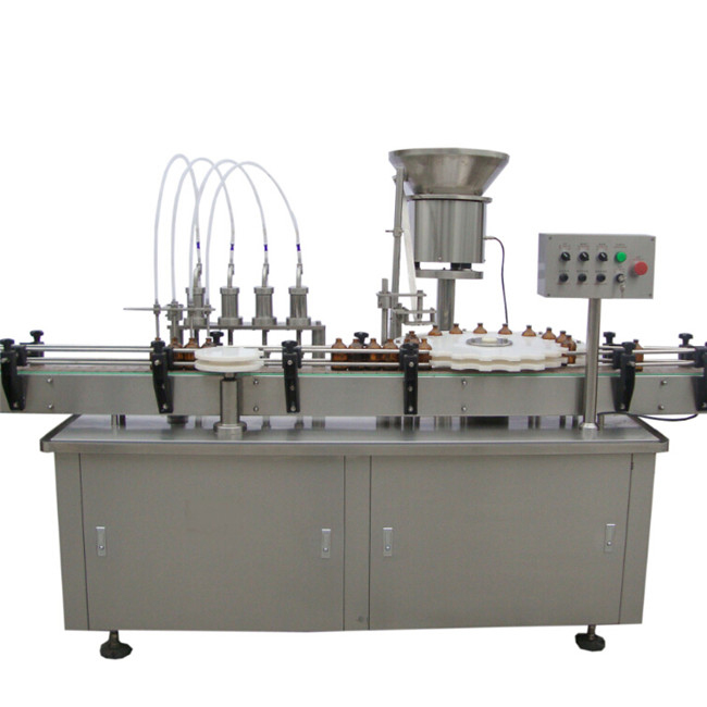Essential Oil Fylling Cap skrúfubúnaður 10-100ml E fljótandi E safa Fylling Capping Machine